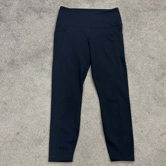 90 Degrees by Reflex Power Flex Yoga Pant High Waisted 7/8 Ankle Length Leggings - Picture 2 of 9